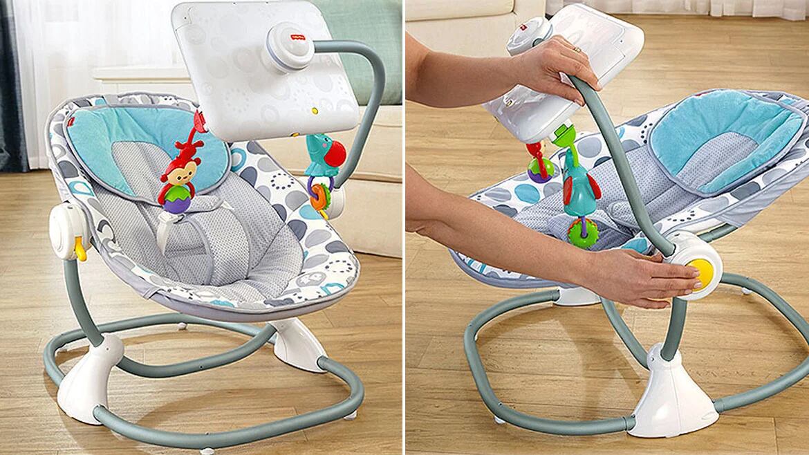 Piden retirar una silla de bebé con soporte para el iPad