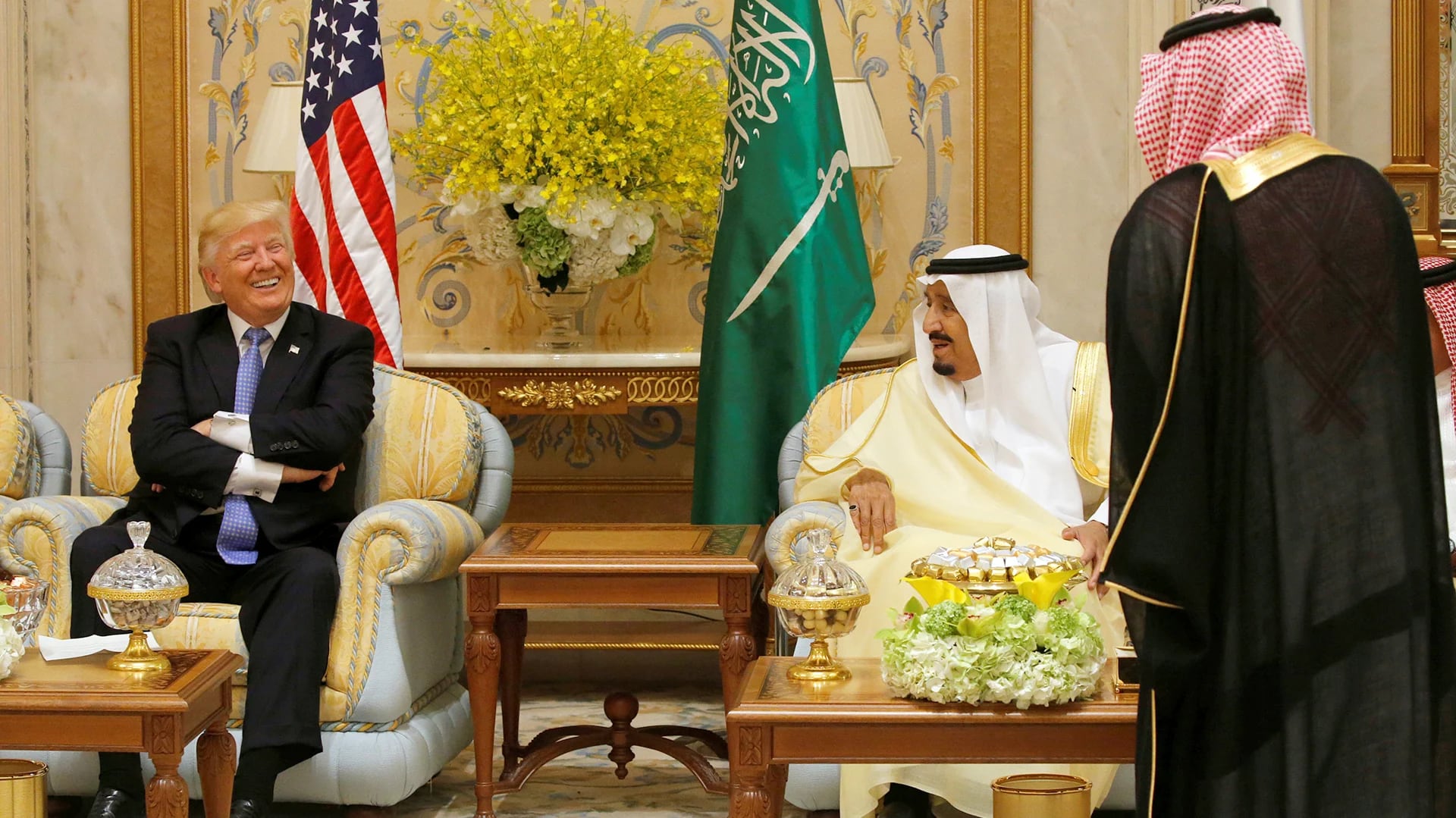 Donald Trump y el rey saudita Salman bin Abdulaziz Al Saud (REUTERS)