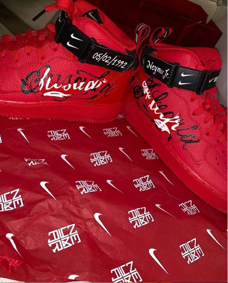 Este es el calzado que le regaló Nike (Foto: Instagram Neymar Jr.)