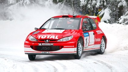 Marcus Grönholm fue campeón del mundo de Rally con el 206 WRC (Peugeot)
