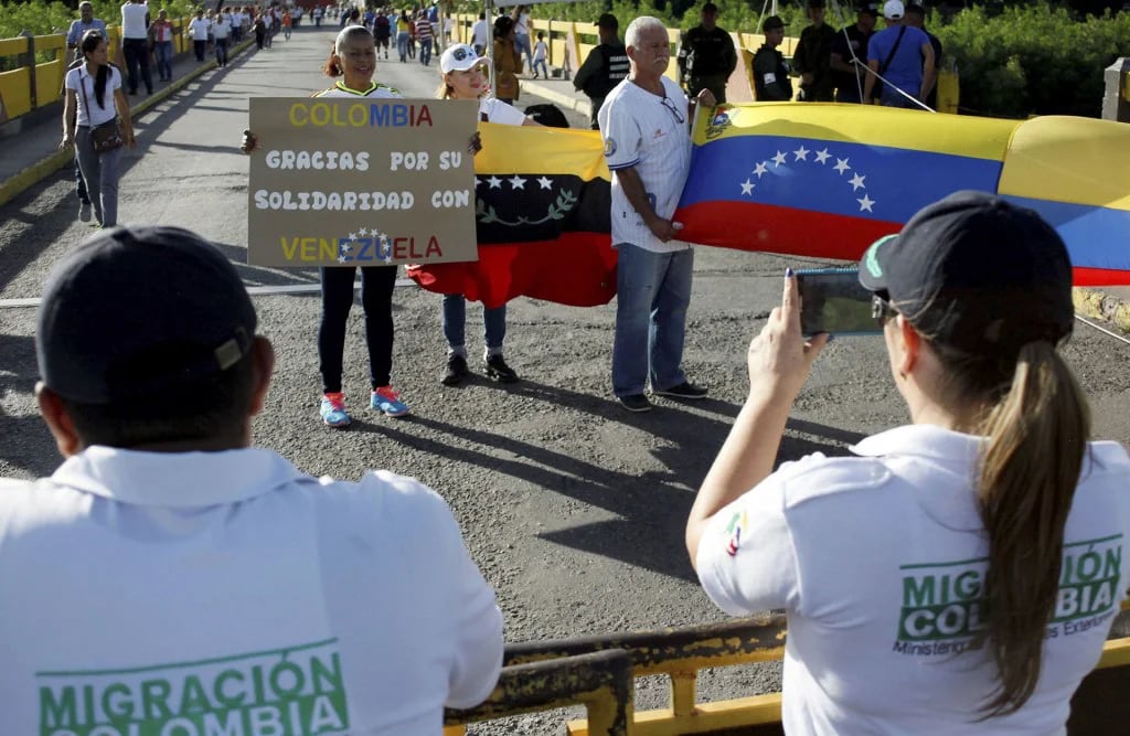 Los venezolanos se mostraron agredecidos con las autoridades colombianas (Reuters)