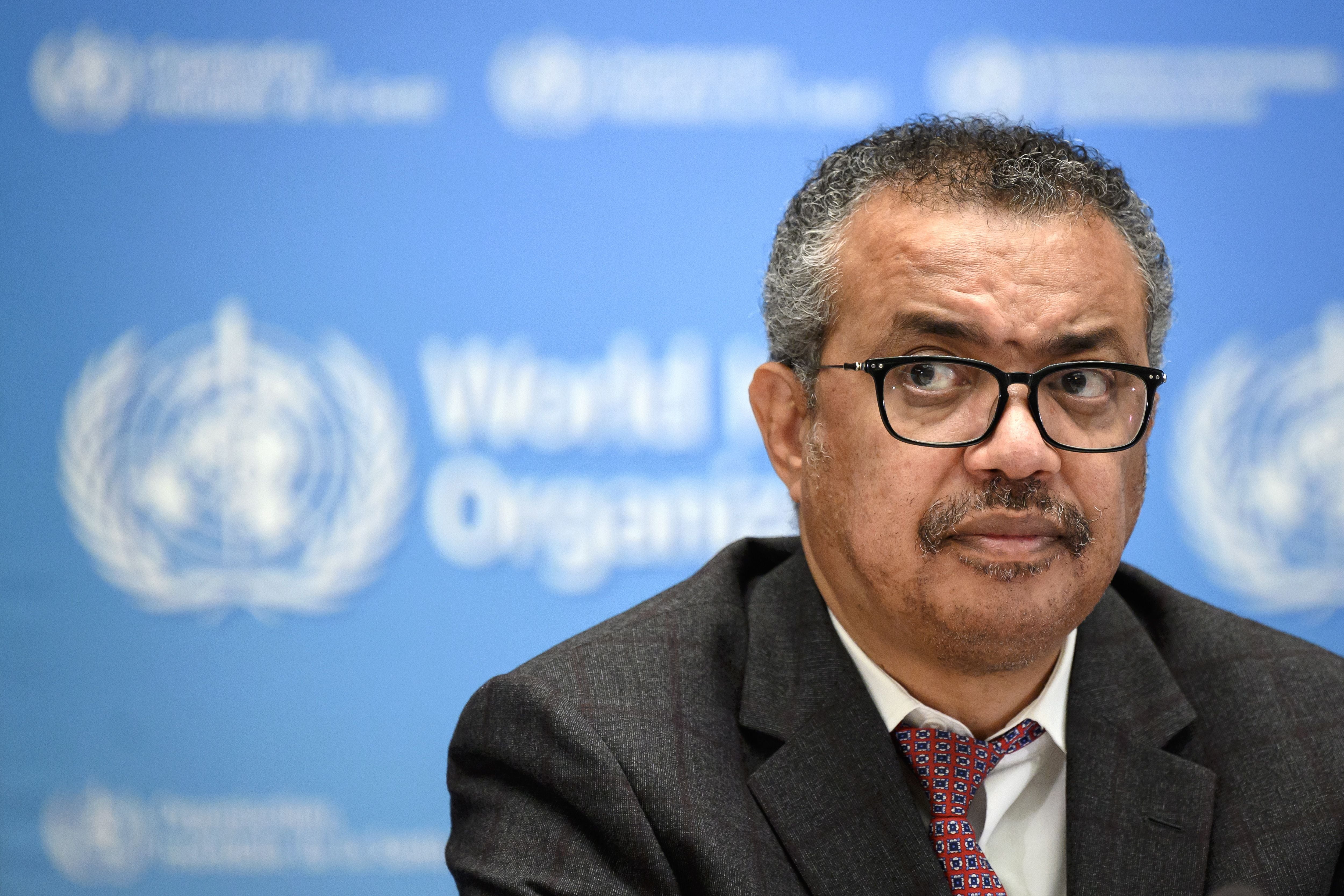 Tedros Adhanom Ghebreyesus, director de la OMS, en una imagen de archivo. EFE/EPA/FABRICE COFFRINI / POOL
