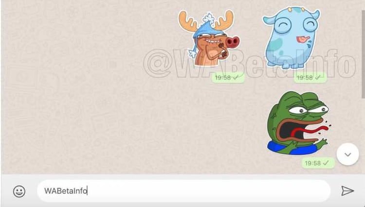 Los stickers son una herramienta que gustó mucho en la comunidad de WhatsApp y finalmente estarán en la versión web. (Imagen: WABetaInfo)