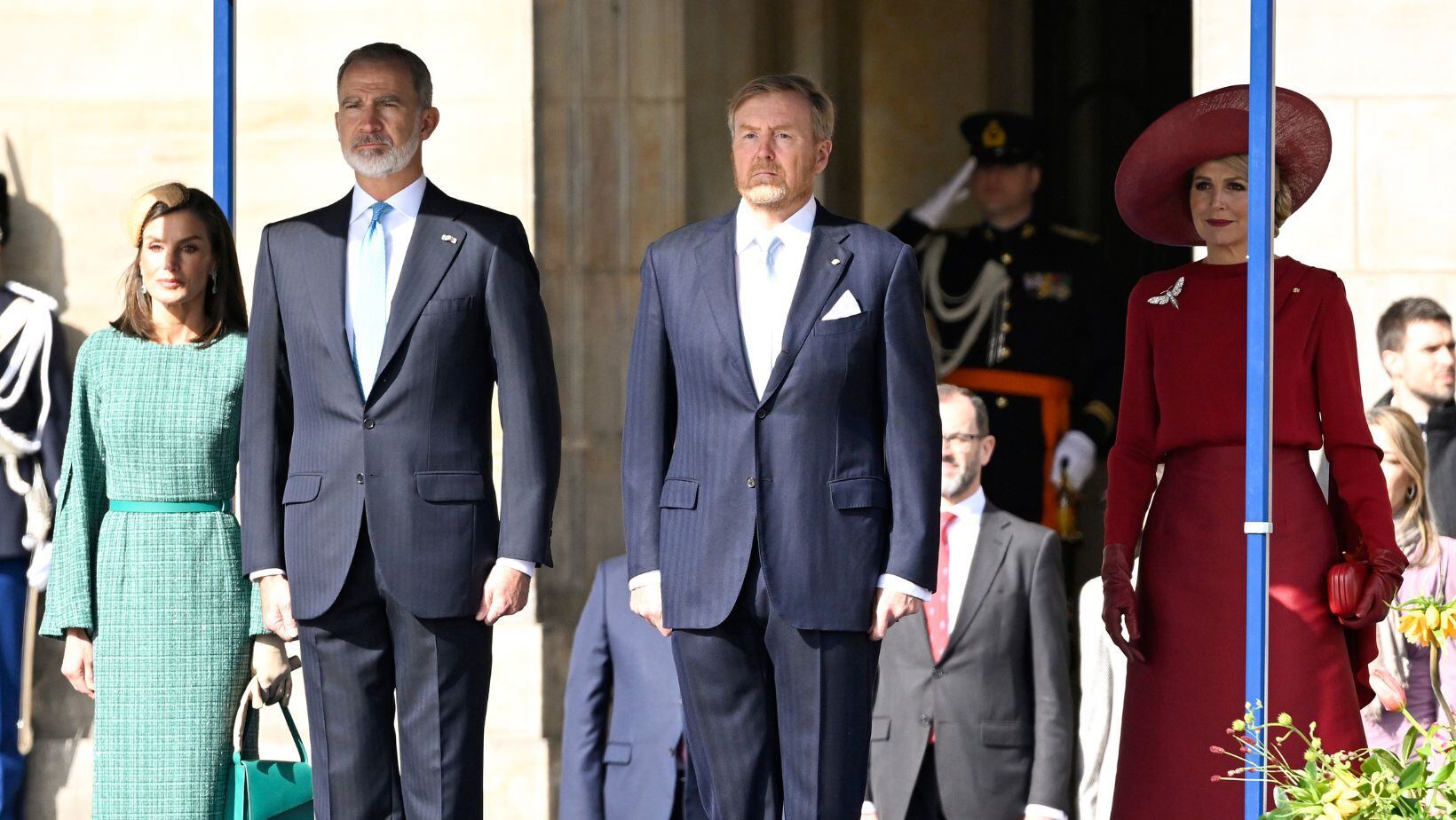 Los reyes Felipe VI y Letizia junto a Guillermo Alejandro y Máxima de Holanda