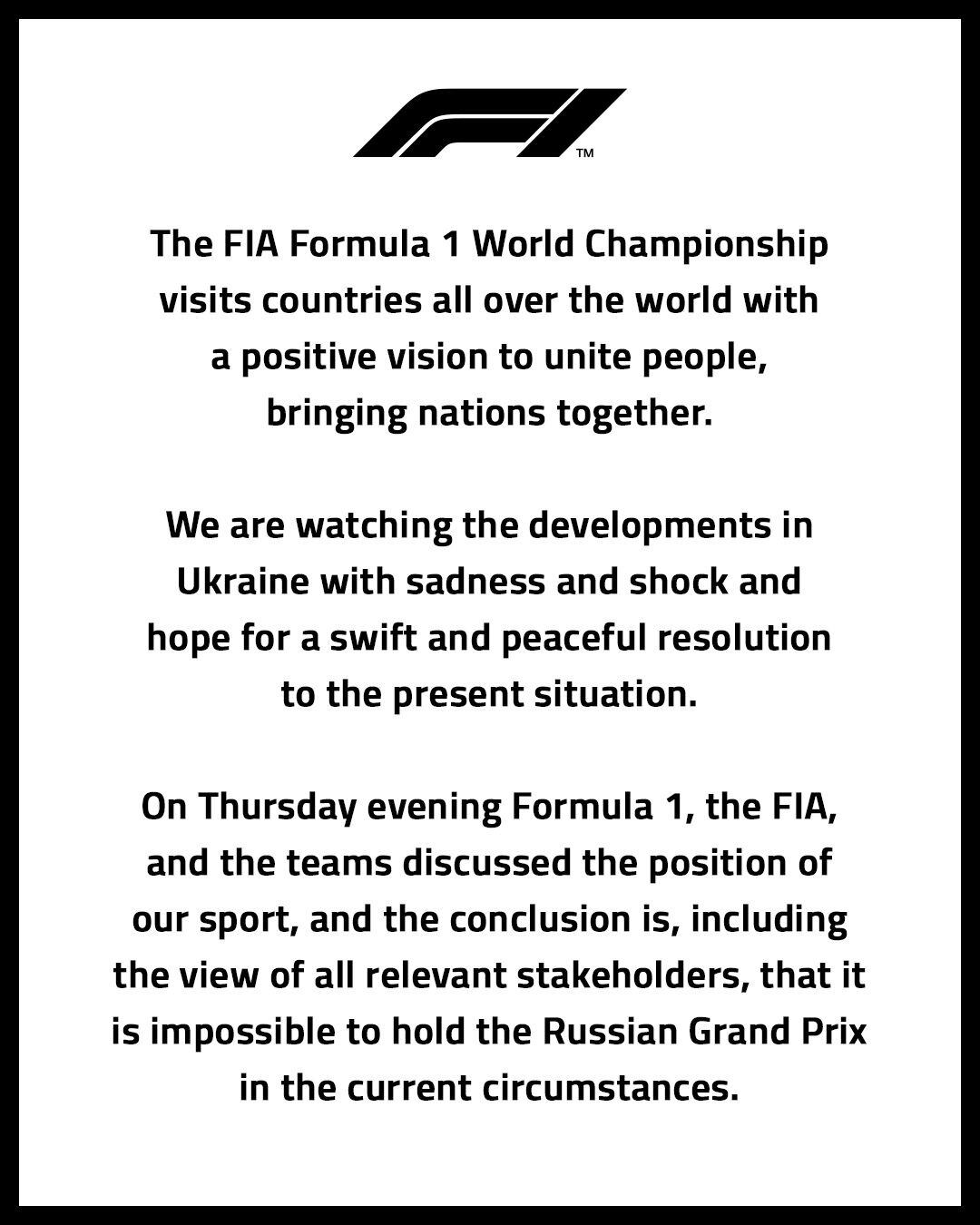Comunicado FIA