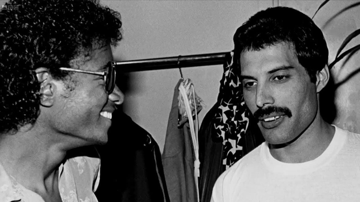 Michael y Freddie se habían reunido para grabar tres canciones: "There Must Be More to Life Than This", "State of Shock" y "Victory" (AP)