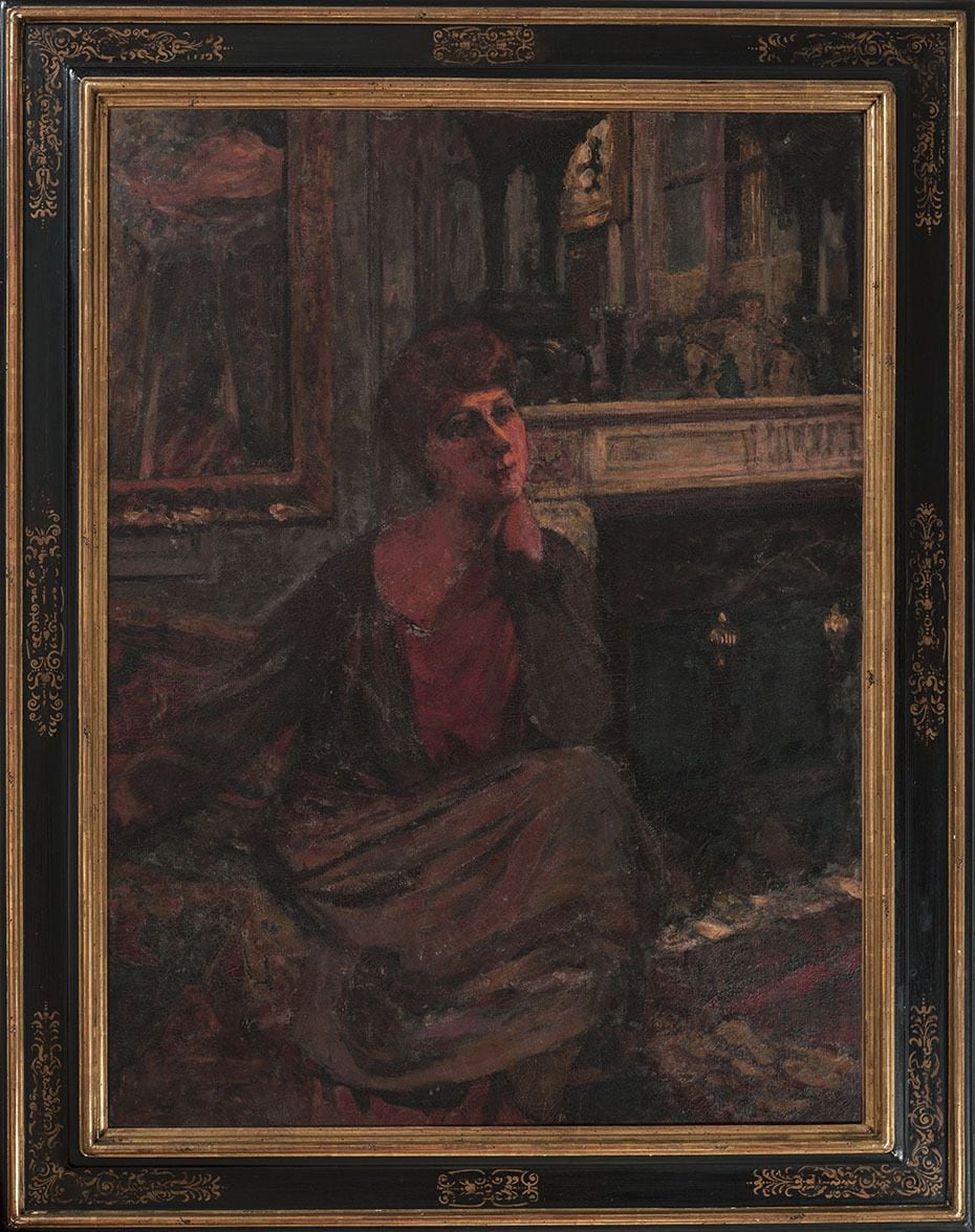 Esta obra de Edouard Vuillard, estuvo colgada en la habitación del fallecido Fernando Botero en su apartamento en Nueva York-crédito de colecciones del Banco de la República.