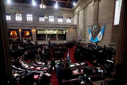 Vista general del hemiciclo del Congreso de Guatemala en Ciudad de Guatemala. EFE/Esteban Biba/Archivo
