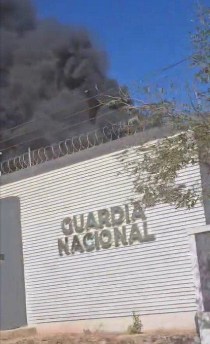 No hay reporte de lesionados, al momento  incendio, Guardia Nacional