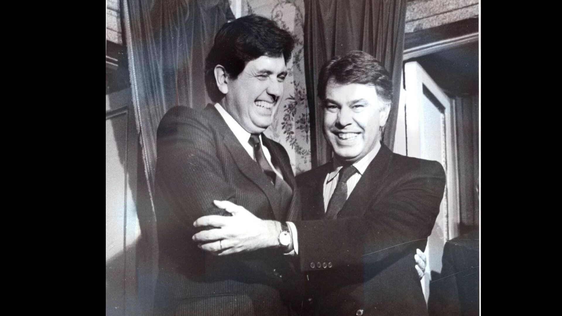 Alan García y Felipe González, entonces presidente del gobierno español, fotografiados en La Moncloa en enero de 1987. (Ministerio de la Presidencia)