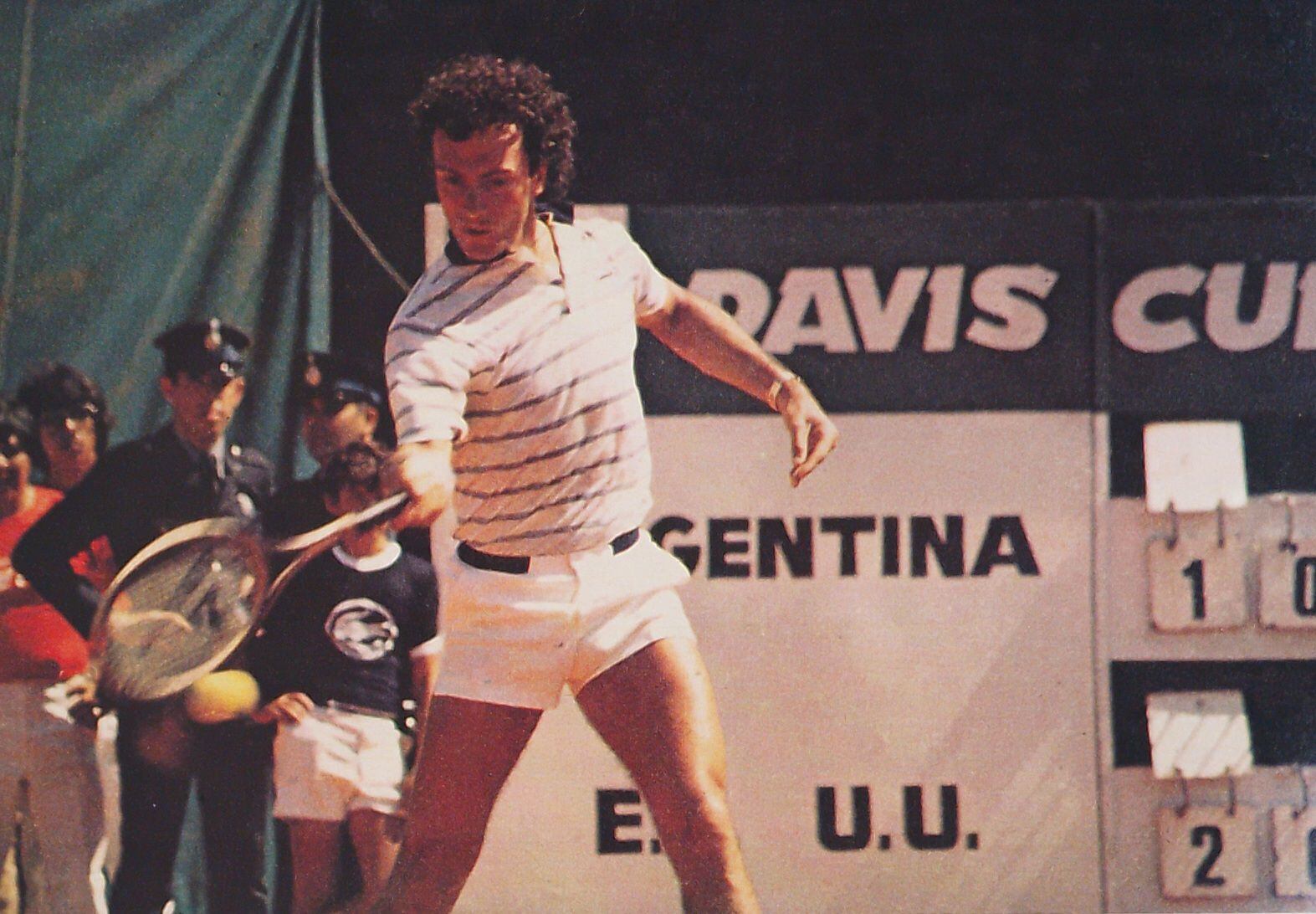 Último partido de Vilas en Argentina por Copa Davis