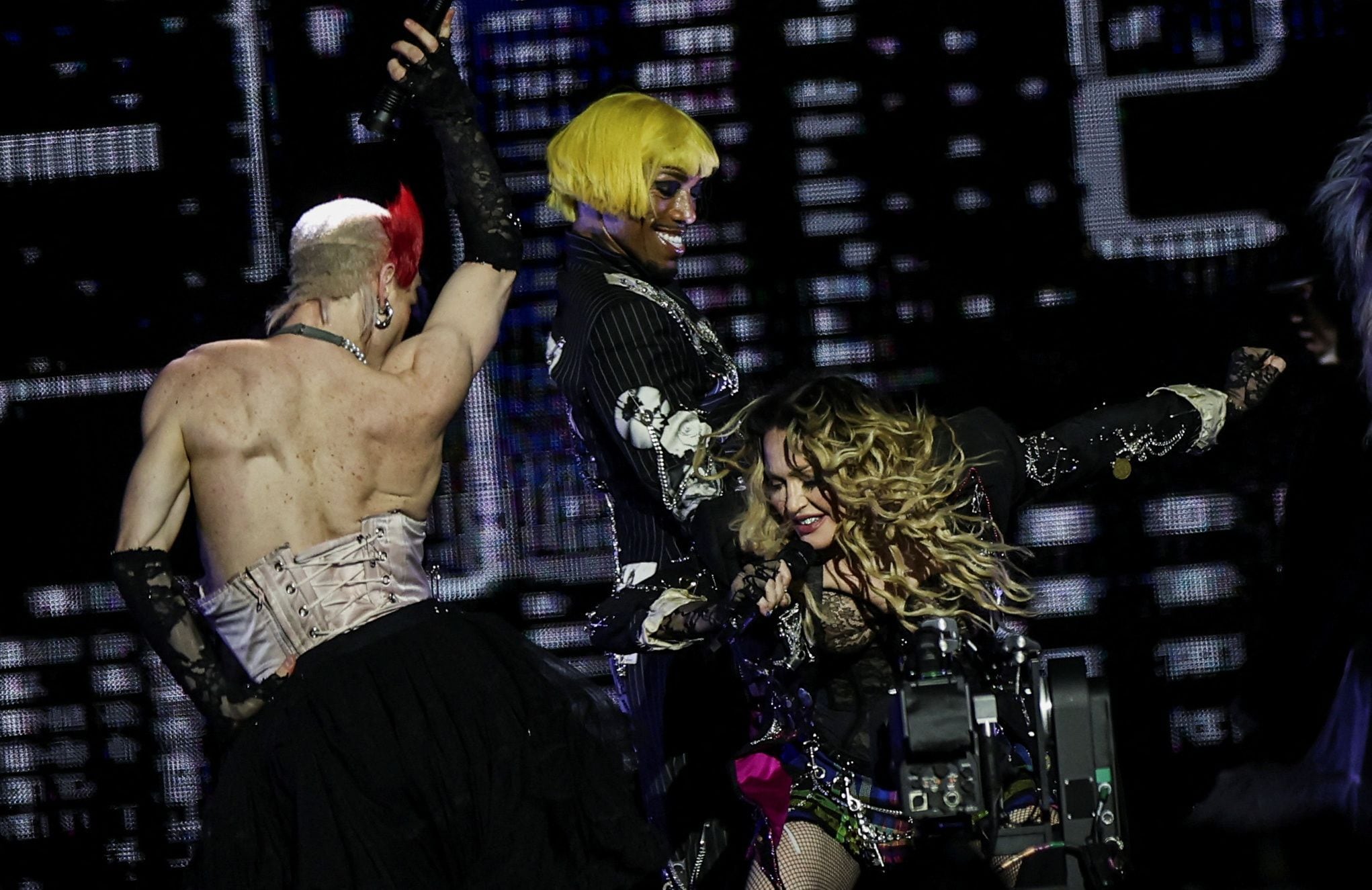 Madonna performs during a concert at the Copacabana beach in Rio de Janeiro, Brazil May 4, 2024. REUTERS/Pilar Olivares