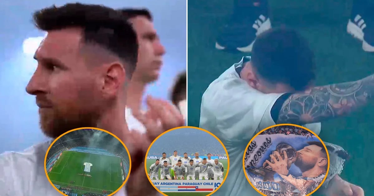 Argentina’s fantastic reception: Light show, Messi’s curtain, his emotion in the national anthem and support for the 2030 World Cup candidacy