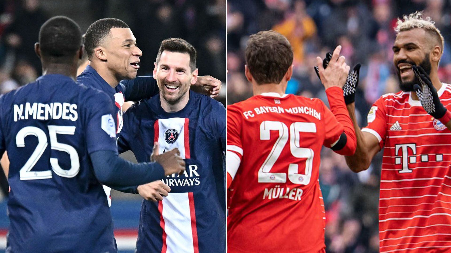 PSG y Bayern Múnich chocarán por la vuelta de los octavos de final de la UEFA Champions League 2022/2023.