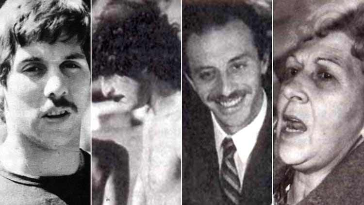 Las víctimas del clan: Eduardo Aulet, Ricardo Manoukian, Emilio Naum y Nélida Bollini de Prado