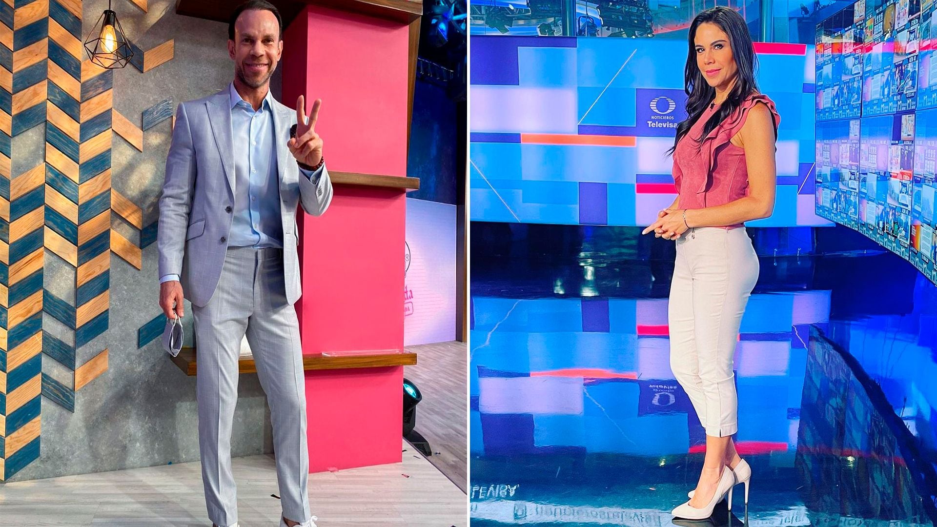 Paola Rojas and Zague