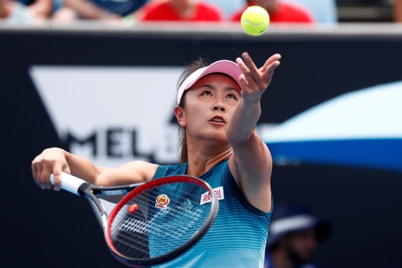 File image of Chinese tennis player Peng Shuai during a match at the Australian Open in 2019 (Photo: REUTERS / Edgar Su)