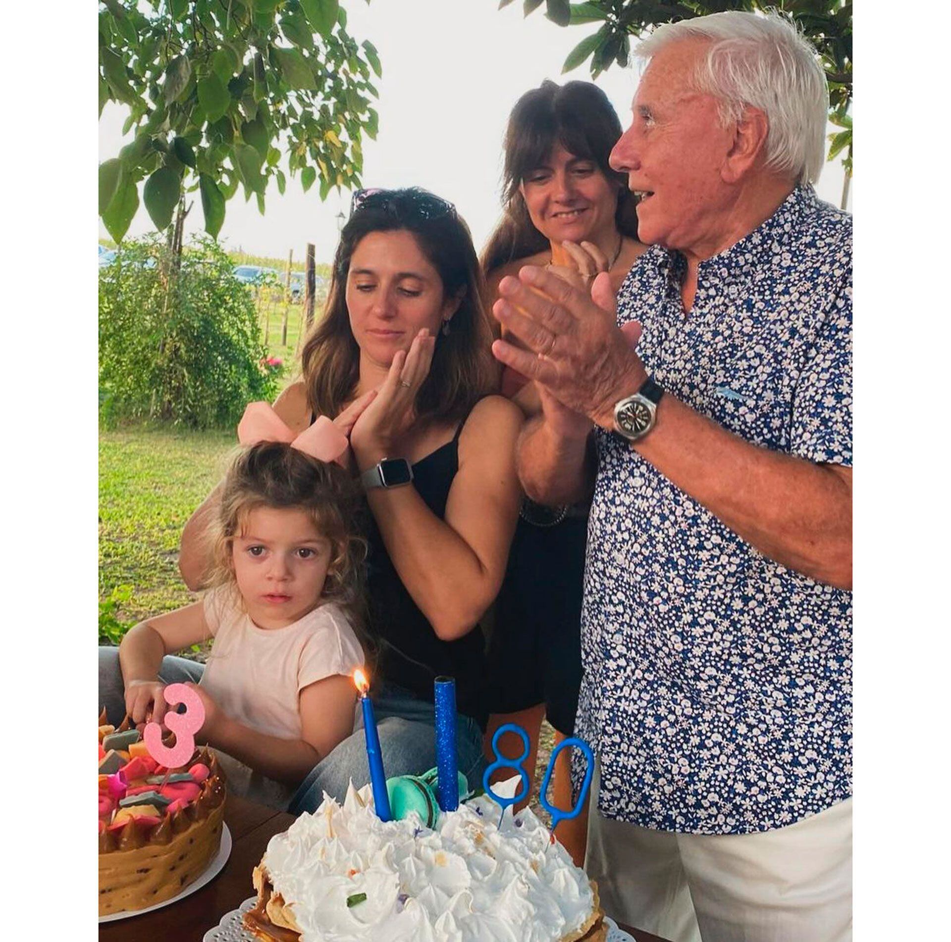 Fernando Bravo celebró su cumpleaños en familia
