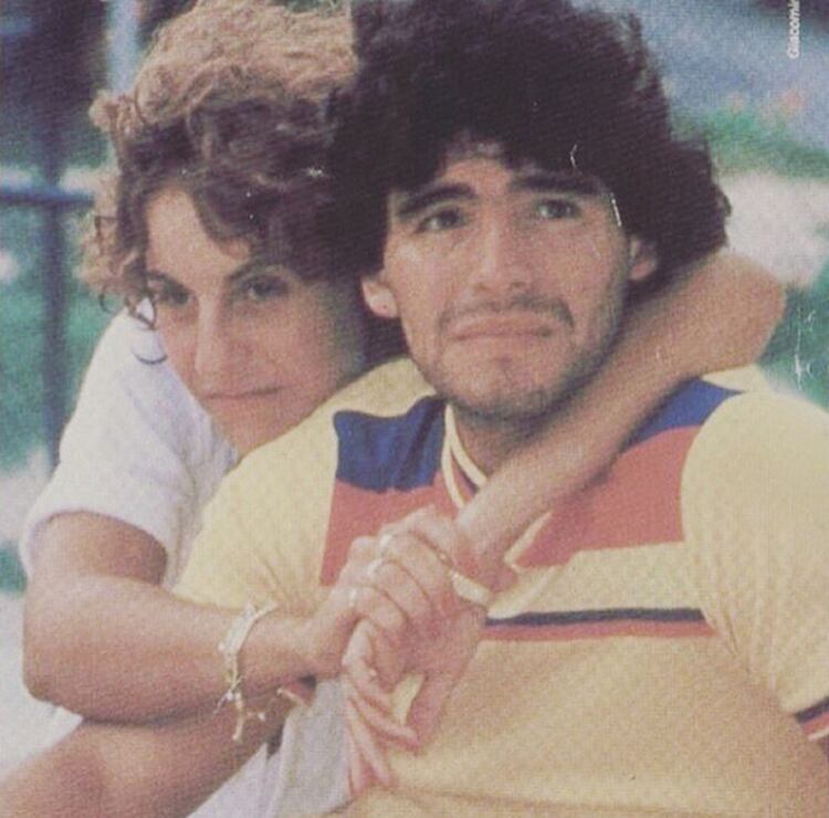 Diego Maradona y Claudia VillafaÃ±e (Instagram Gianinna Maradona)