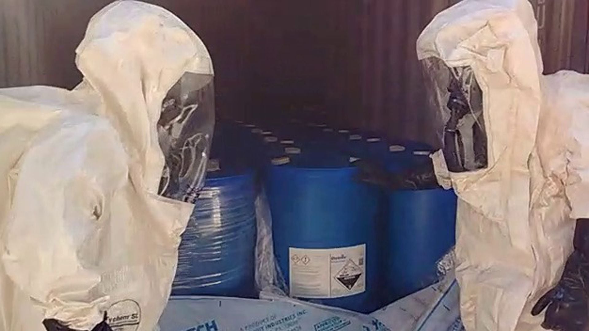 Los precursores químicos que eran importados en México eran utilizados para fabricar metanfetamina (Foto: Ministerio de Seguridad de la Nación) 