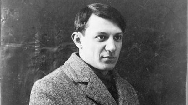 Imágen vía Wikimedia Commons. Retrato de Pablo Picasso, 1908. Fuente, Autor anónimo.
