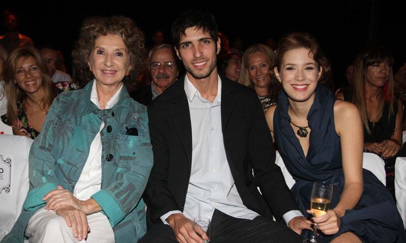 Norma Aleandro junto a su nieto Iván Ferrigno y la actriz Vanesa González (Foto: Verónica Guerman)