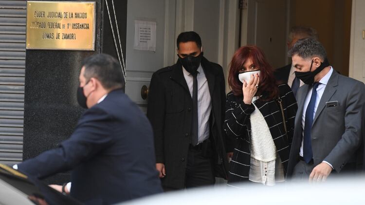 Cristina Kirchner cuando fue a conocer las pruebas de su espionaje y pidió ser querellante (Maximiliano Luna)