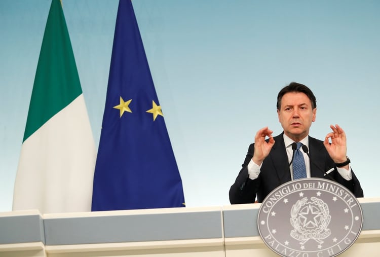 El primer ministro de Italia, Giuseppe Conte (REUTERS/Remo Casilli)