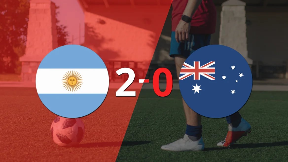 Derrota de Australia por 2-0 en su visita a Argentina