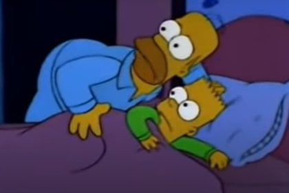 Homero le advierte a Bart del Coco