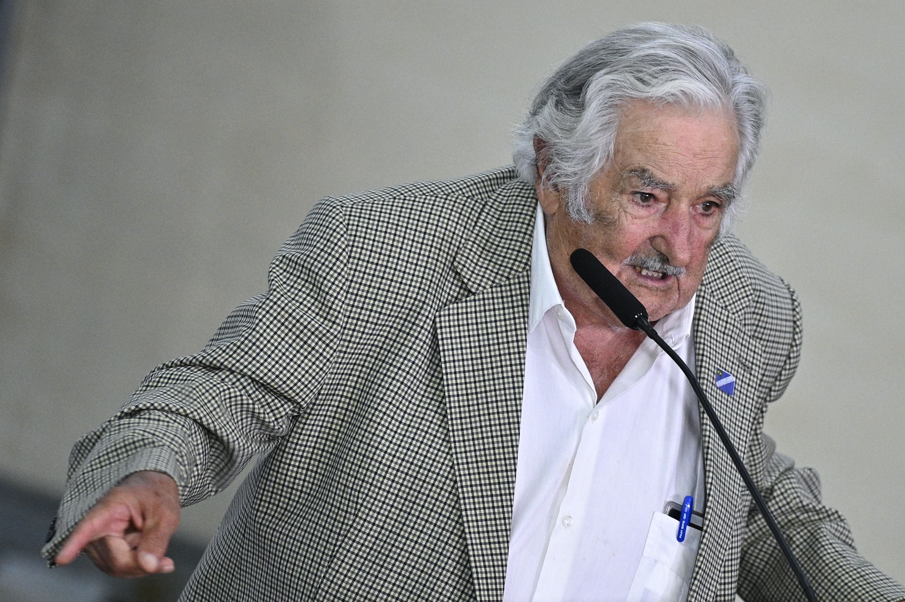 José Mujica cuando le preguntaron sobre un eventual triunfo de Javier Milei: “¡Socorro!” (EFE/Andre Borges)
