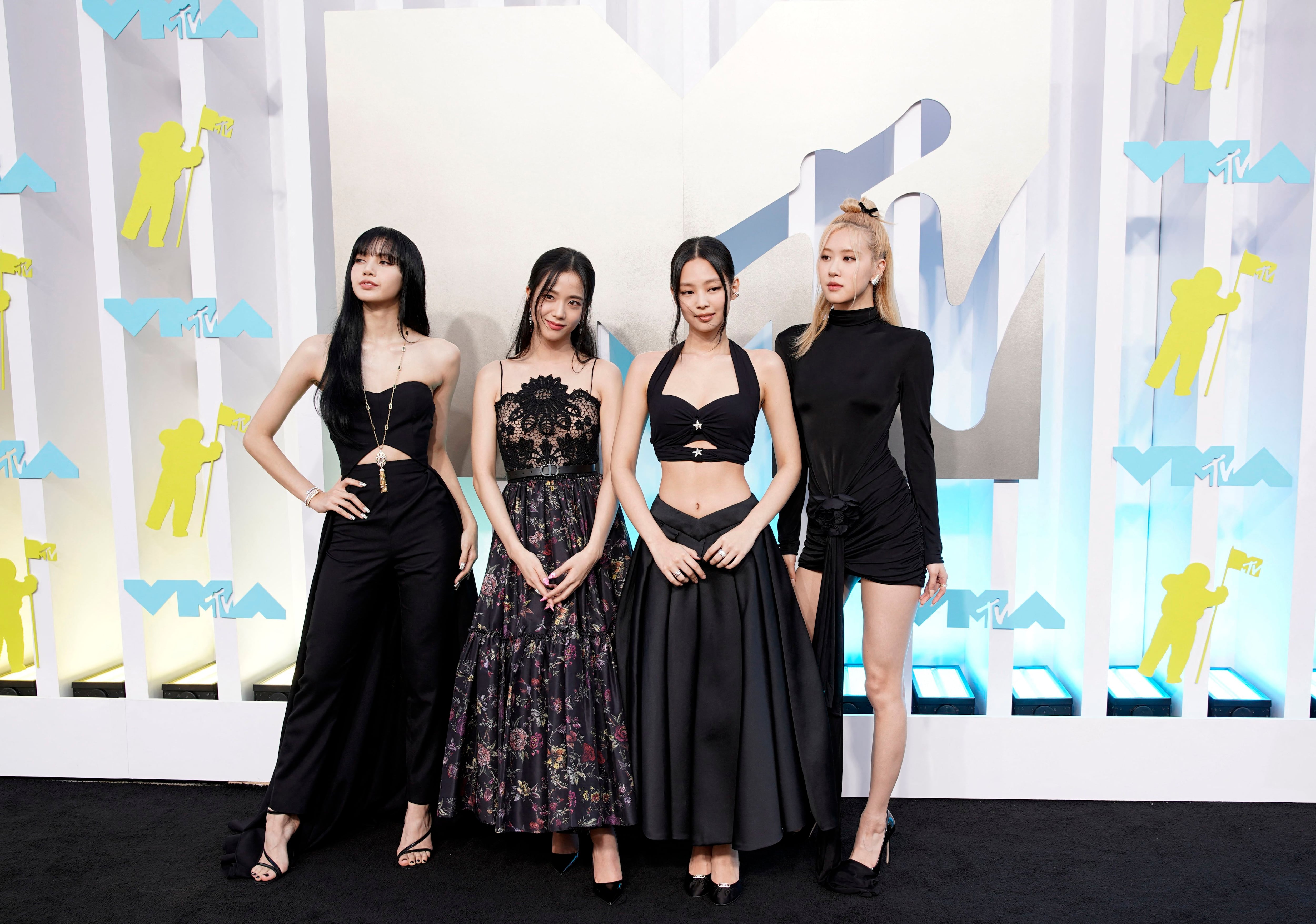 Members of the band Blackpink arrive at the 2022 MTV Video Music Awards at the Prudential Center in Newark, New Jersey, US, on August 28, 2022. REUTERS/Eduardo Munoz