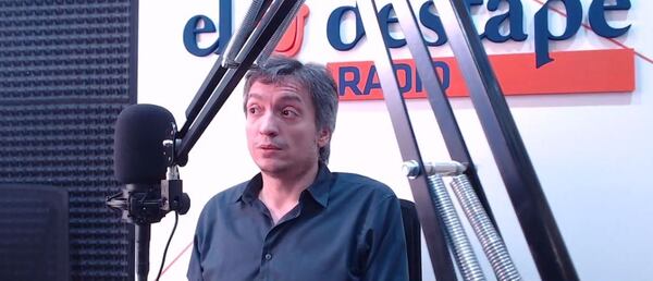 Máximo Kirchner fue entrevistado por Roberto Navarro