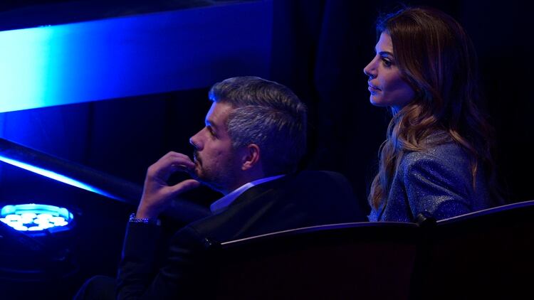 Marcos Peña y Juliana Awada (Juan Mabromata / AFP)