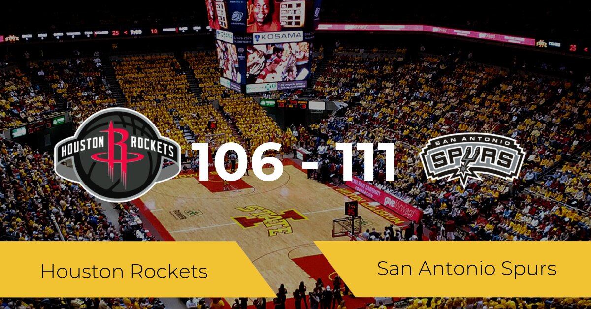 San Antonio Spurs win over Houston Rockets 106-111