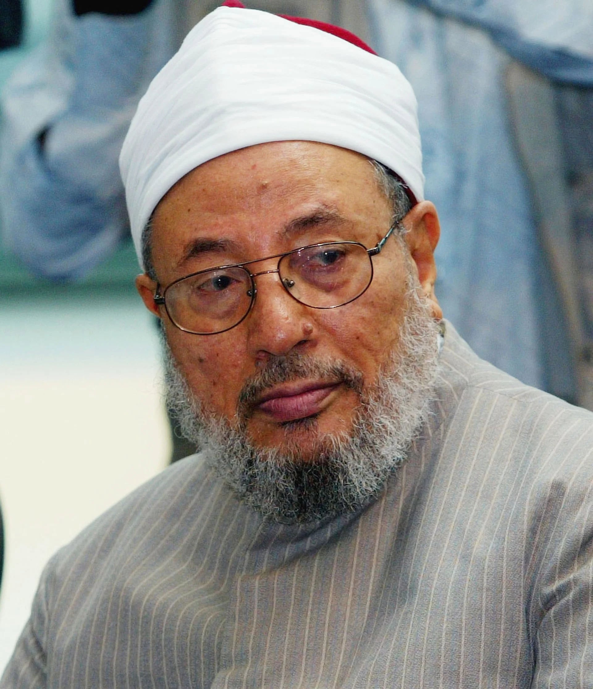 Yusuf al-Qaradawi, ideólogo de los Hermanos Musulmanes asilado en Qatar (Getty)