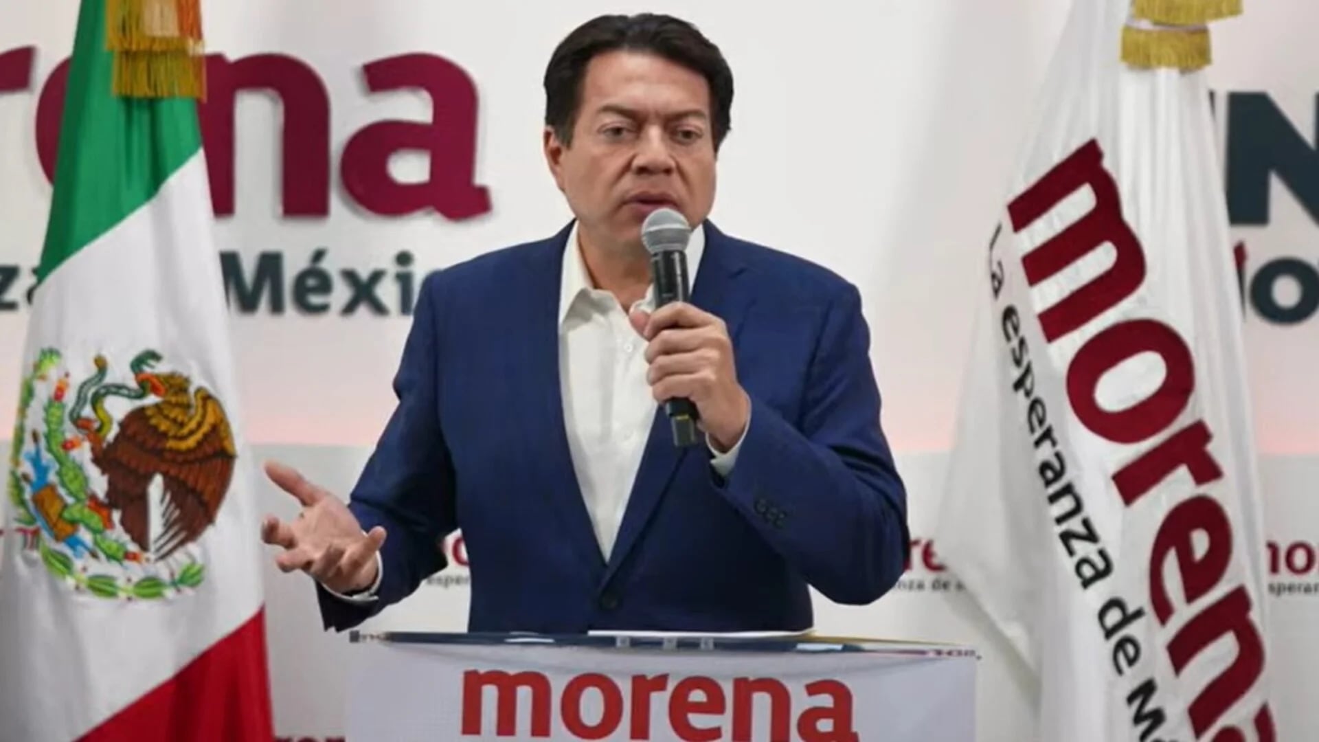 Mario Delgado, dirigente nacional de Morena se lanzó contra el PRI . Foto: Captura de Pantalla