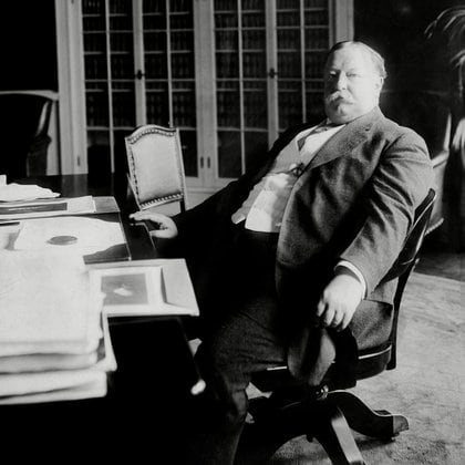 William Taft en su escritorio en la Casa Blanca en 1910 (Foto: Everett/Shutterstock)