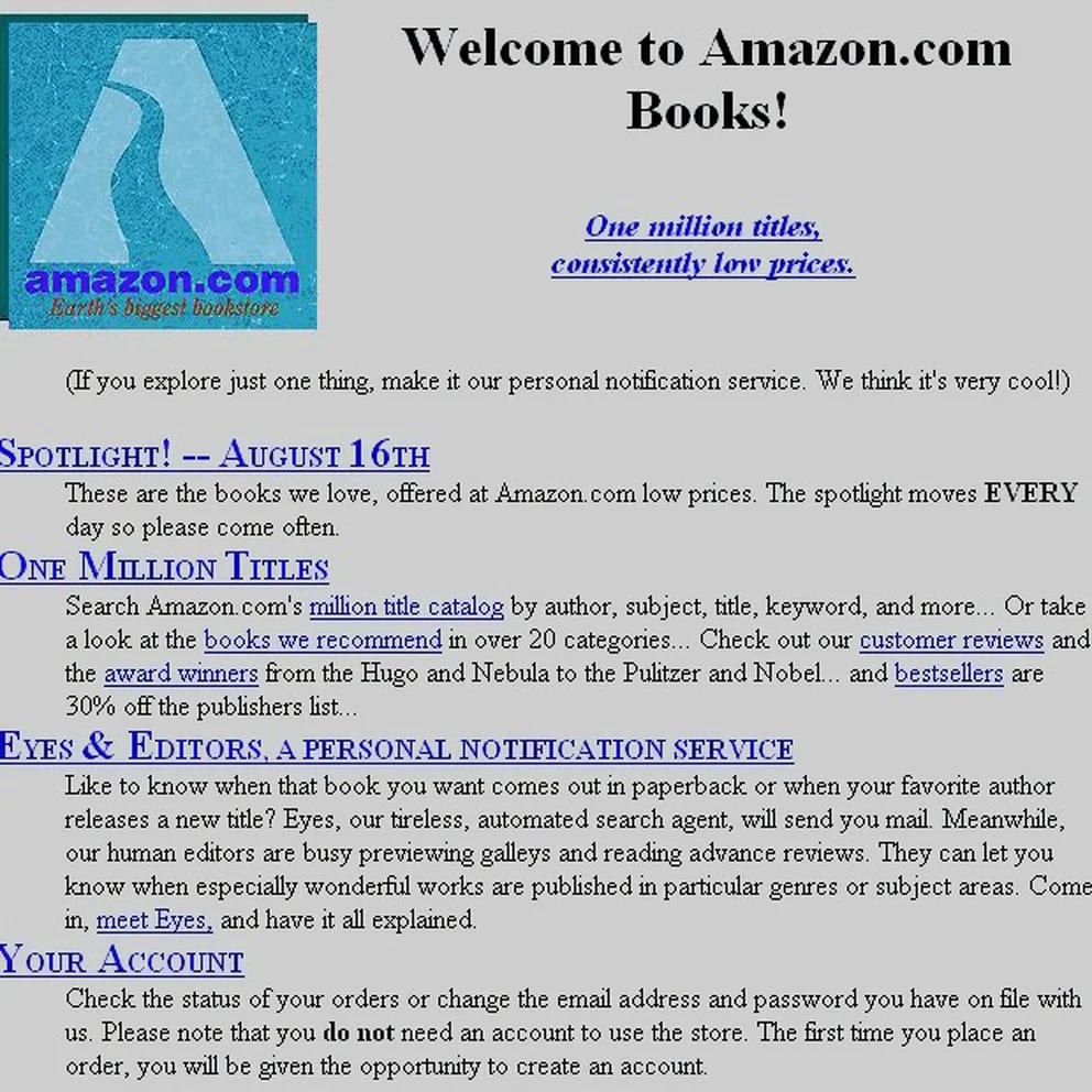 Cómo fue el inicio de  en 1994 cuando Bezos empezó a vender en línea  - Infobae