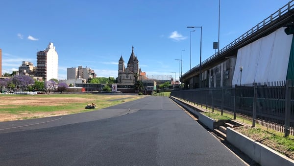 Así luce la pista hoy, con los últimos avances en su construcción