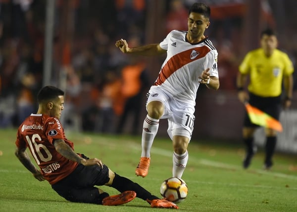 El “Pity” Martínez arrastra una lesión y no será de la partida (Foto Baires)
