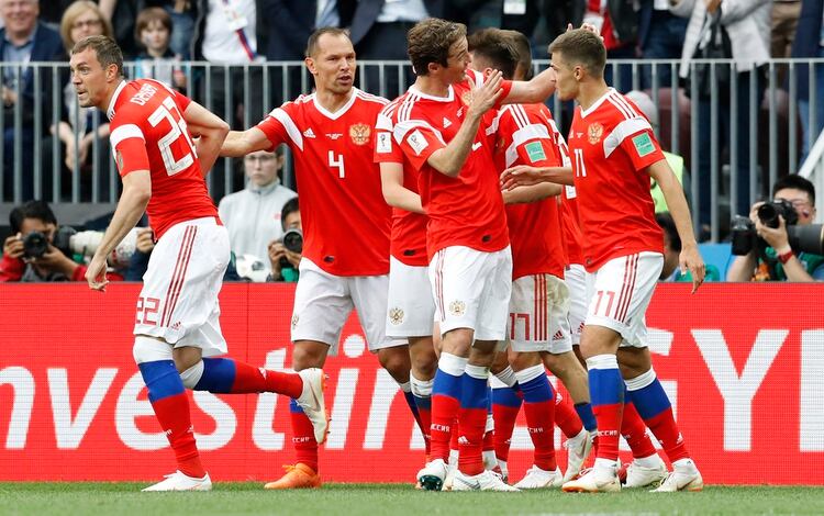 Rusia alcanzó los cuartos de final en el último Mundial (AP Photo/Antonio Calanni)