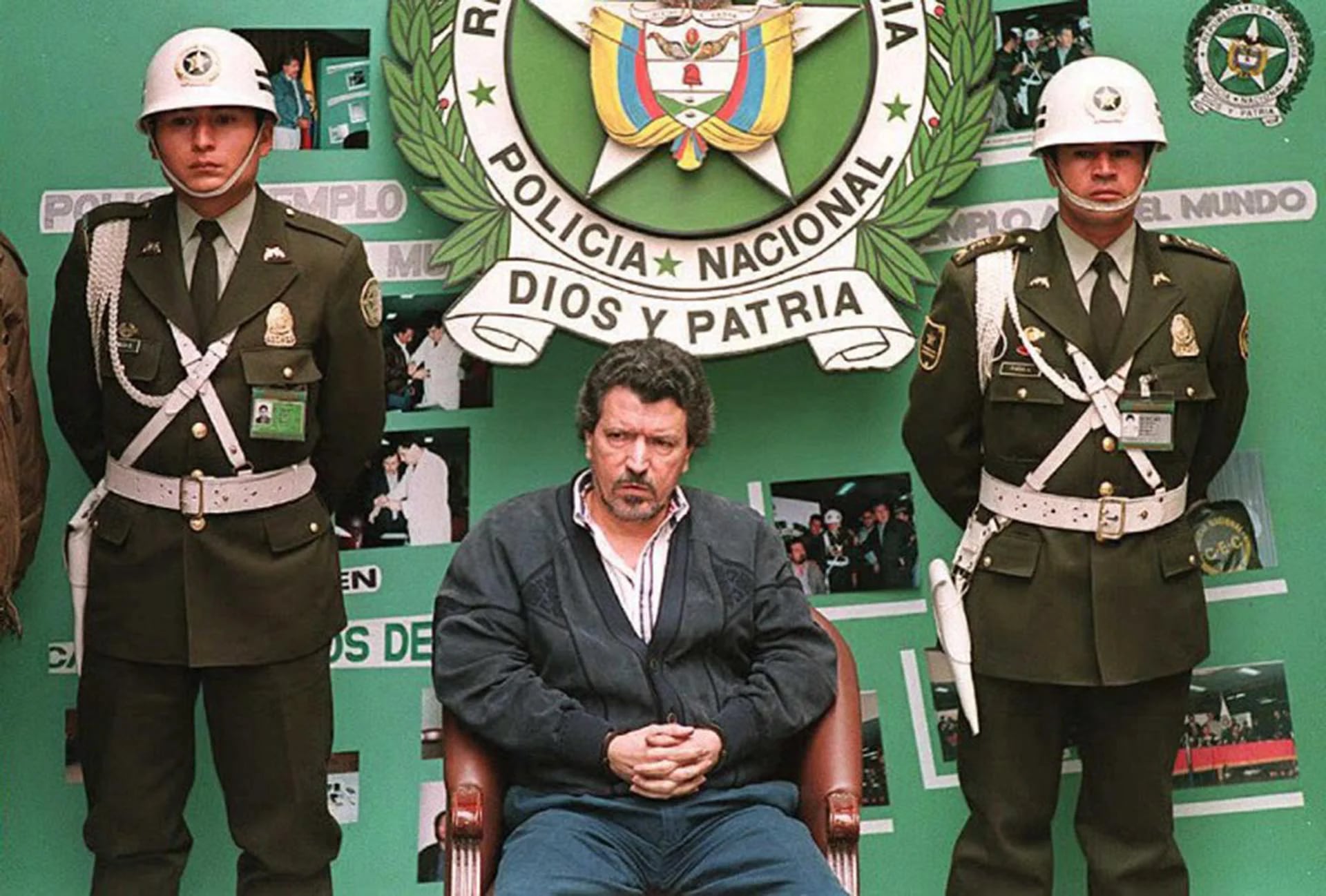 Miguel Rodríguez Orejuela cuando fue detenido en 1995 (AFP)