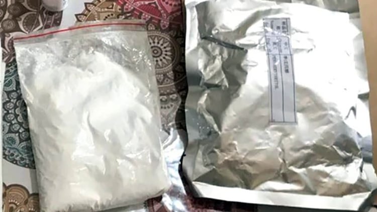 NBOMe-25 en polvo incautado a un dealer rosarino que buscaba ser empleado de la ProcuraciÃ³n: fue enviado desde China.