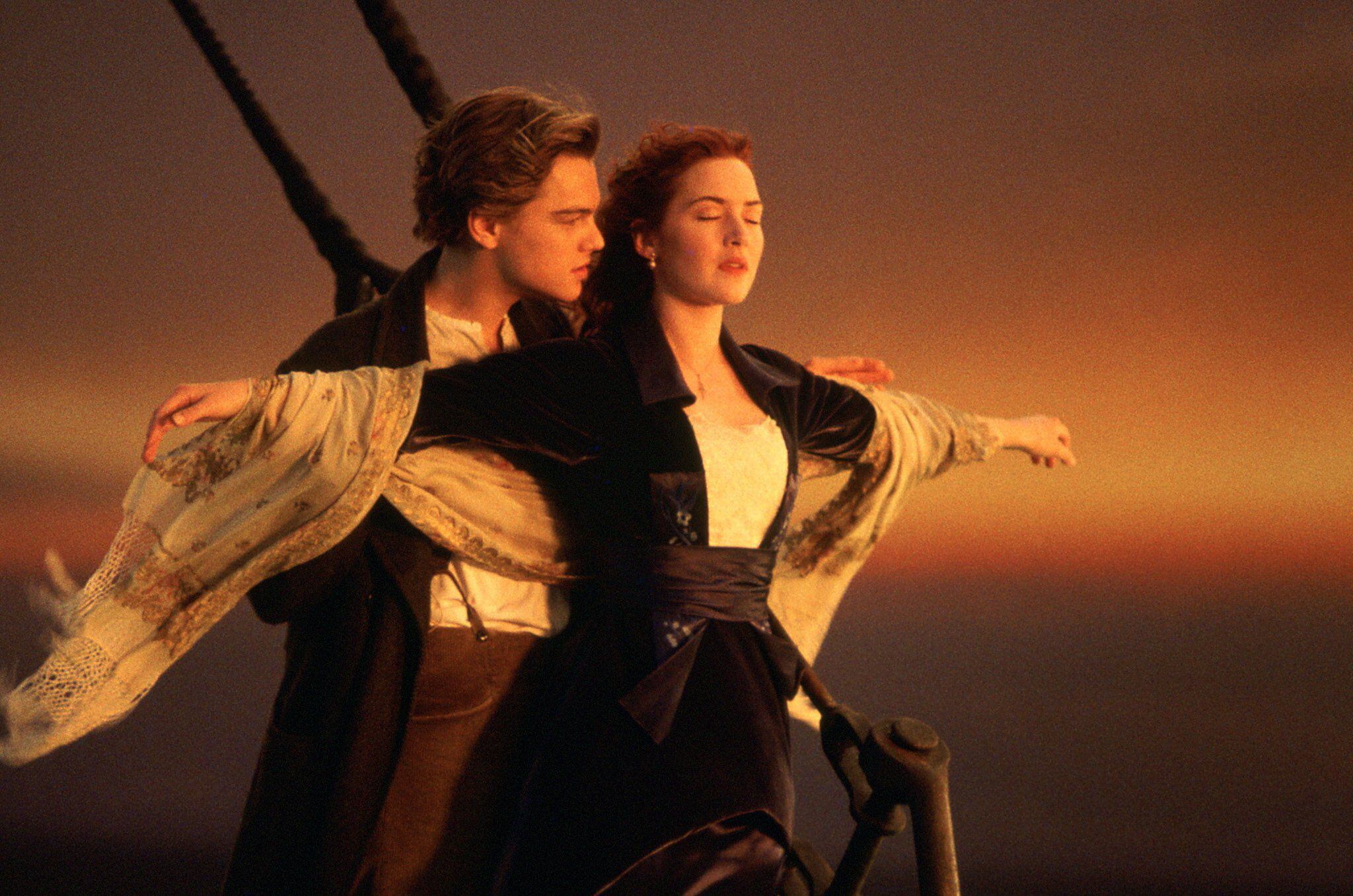 Escena de 'Titanic' con Leonardo DiCaprio y Kate Winslet.