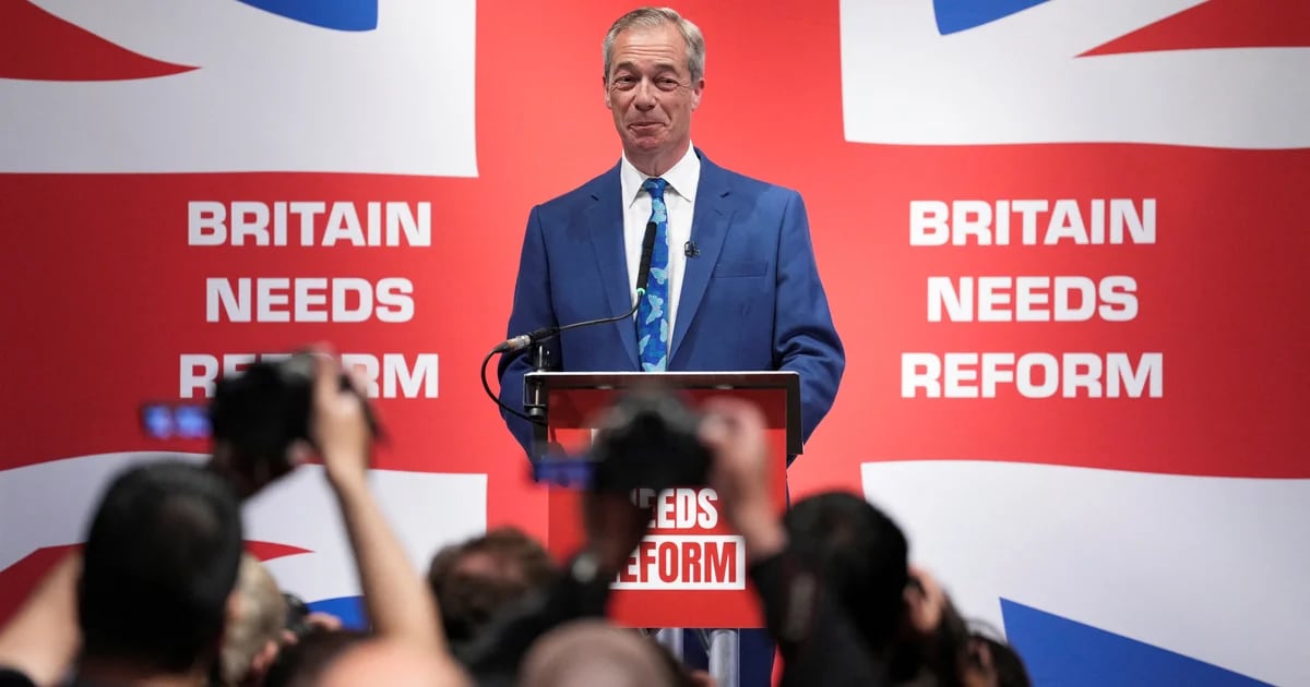 British candidate Nigel Farage mentioned the UK should purpose for zero web immigration
