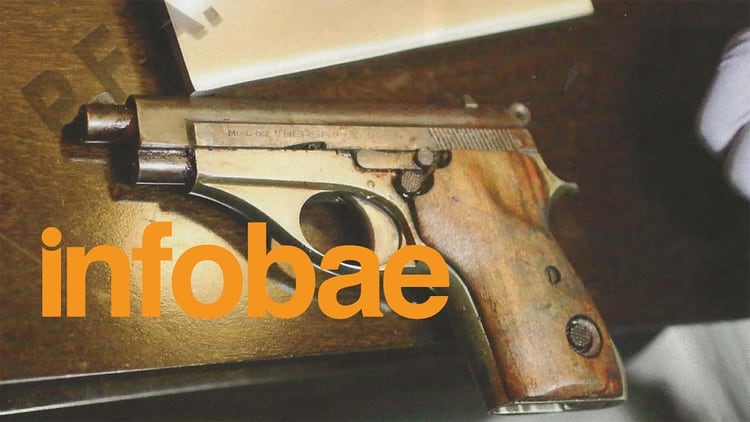La pistola Bersa calibre 22 con la que murió Nisman.