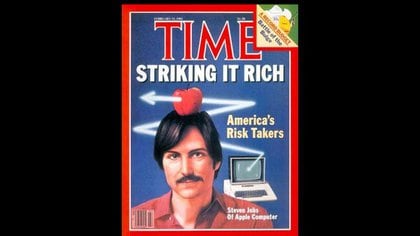   La primera tapa de Time que tuvo Steve Jobs hablaba de los que toman riesgos. Siempre lo hizo. 163