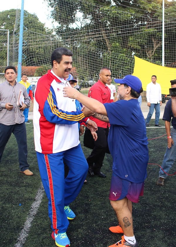 Ayer, en una reunin con el mandatario, Maradona anunci que tendr un programa durante el Mundial Rusia 2018