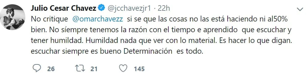 (Foto: Twitter Julio César Chávez Jr.)